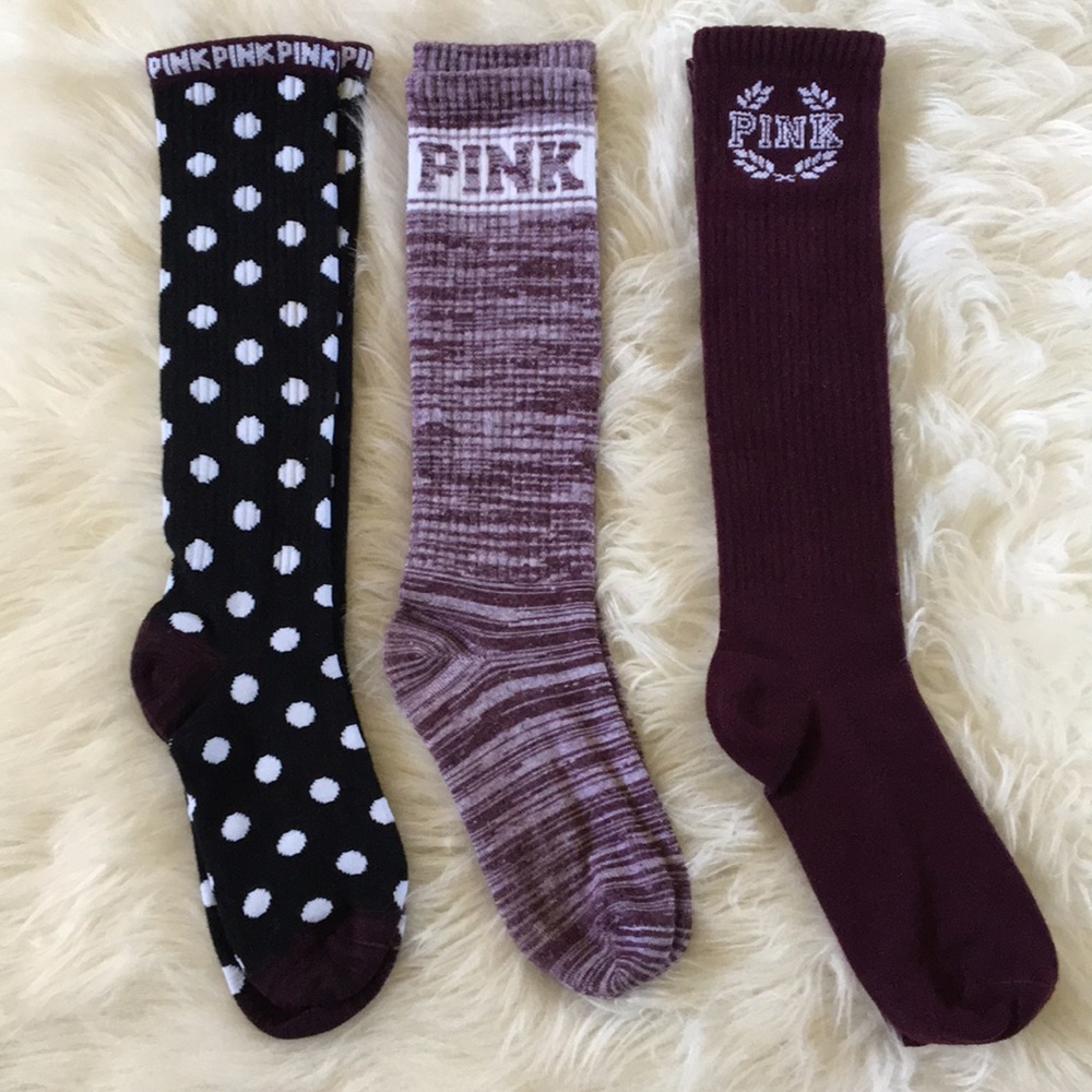Pink high socks 